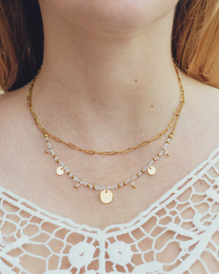 Collier Solaris Cristal de Roche