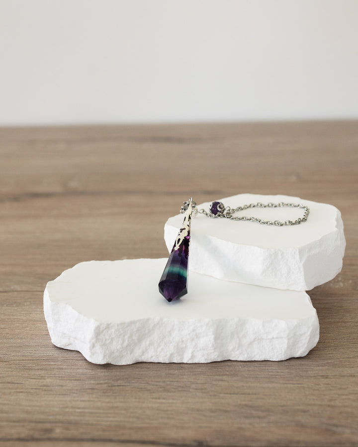Pendule en fluorite