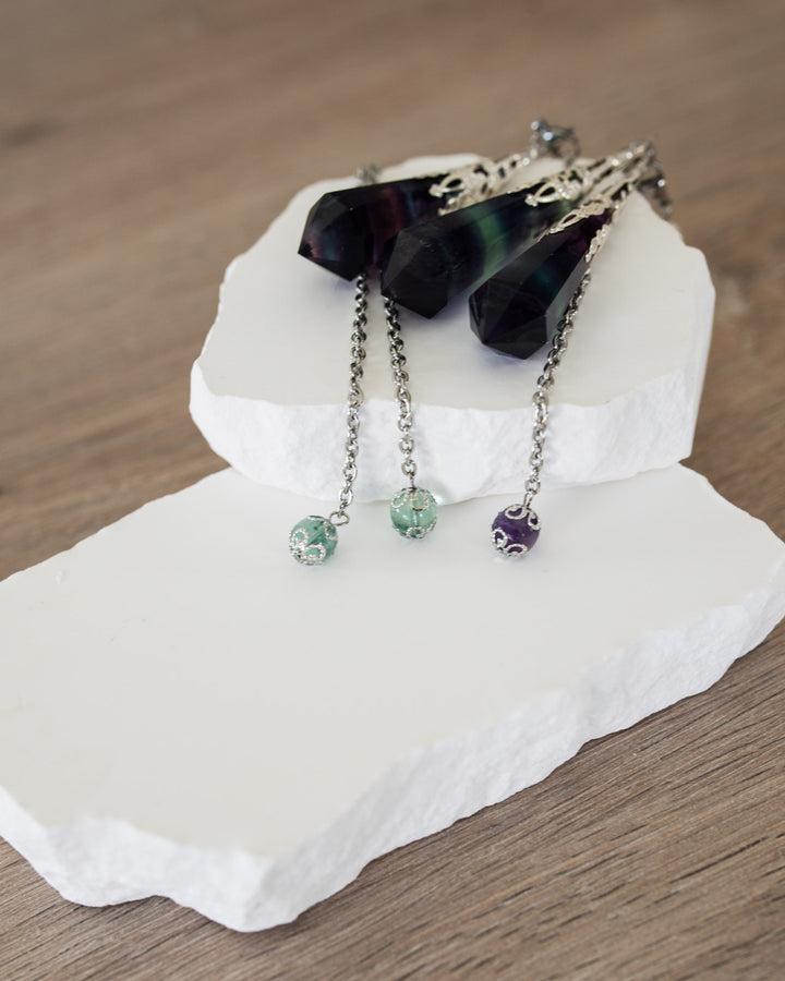 Pendule en fluorite