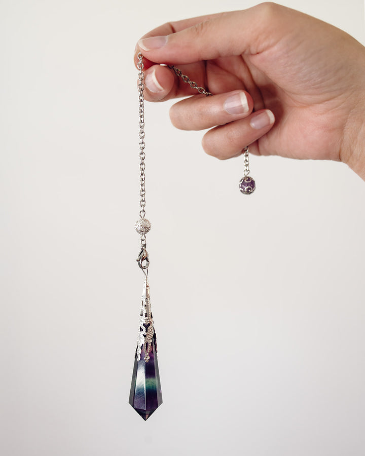 Pendule en fluorite