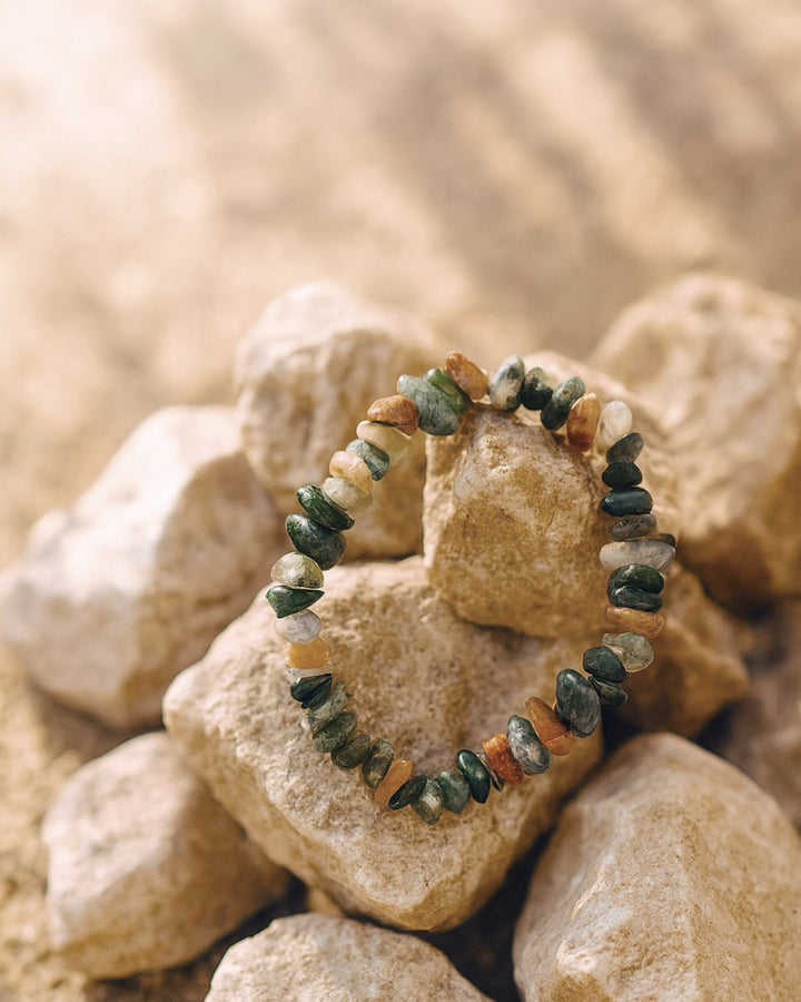 Bracelet Chips Agate Indienne