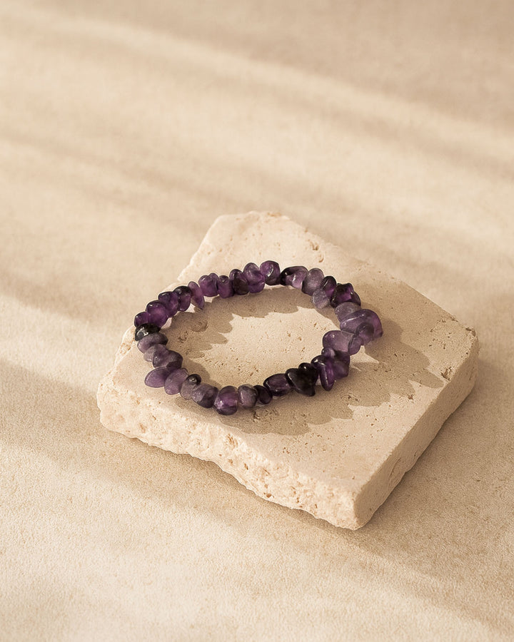 Bracelet Chips en Améthyste