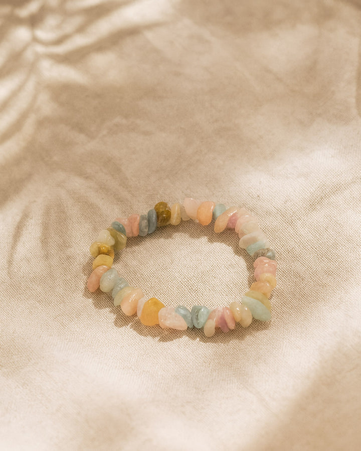 Bracelet Chips en Morganite