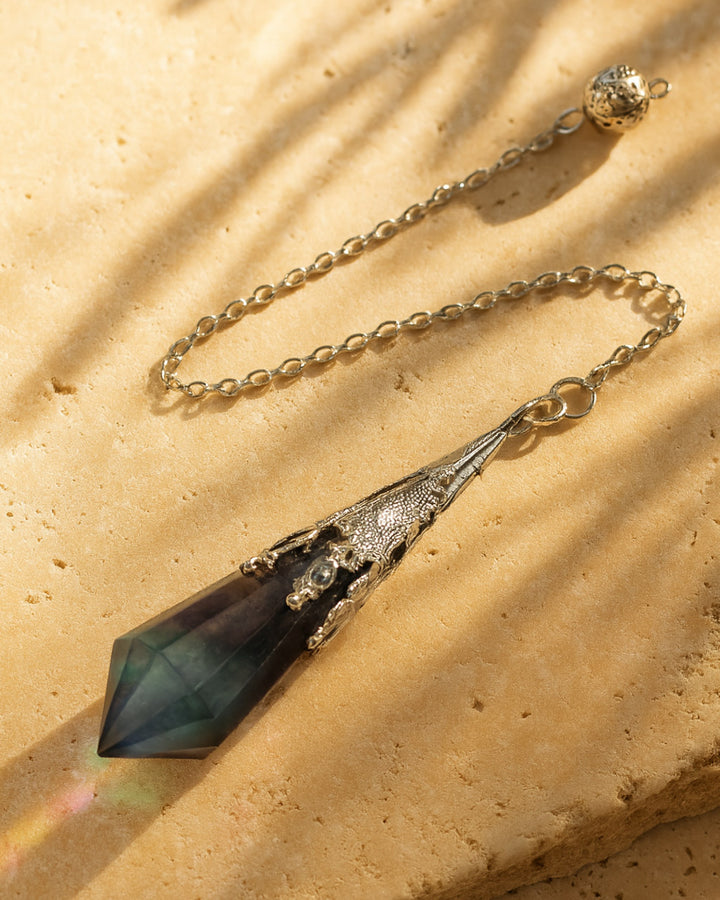 Pendule Nebula Fluorite
