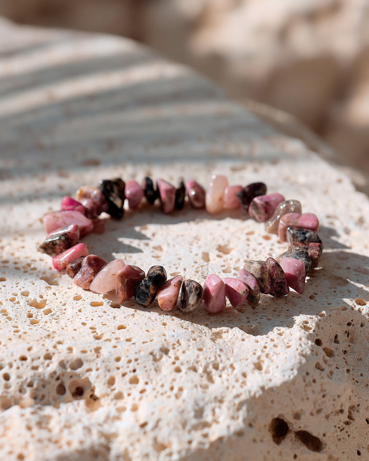 Bracelet Chips en Rhodonite