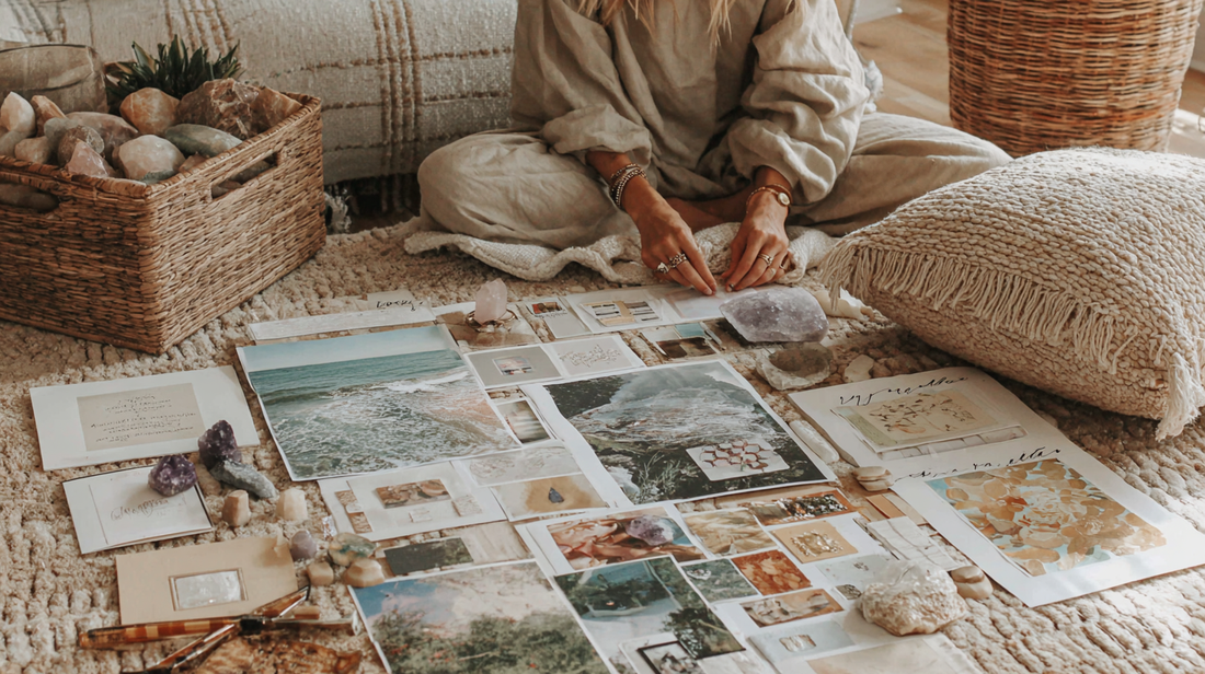 Crée ton vision board 2026 avec l’énergie des cristaux