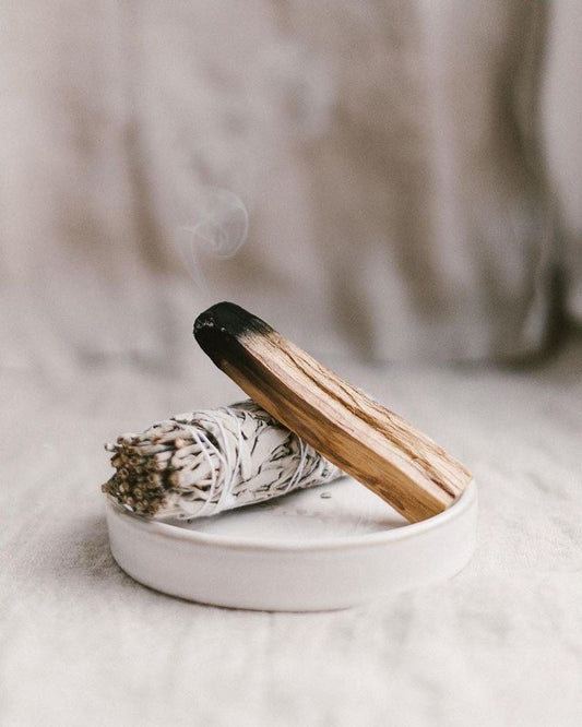 Un bâton de Palo Santo et de Sauge