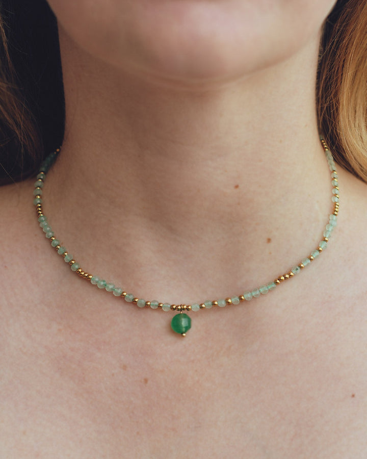 Collier Pure Aventurine Verte