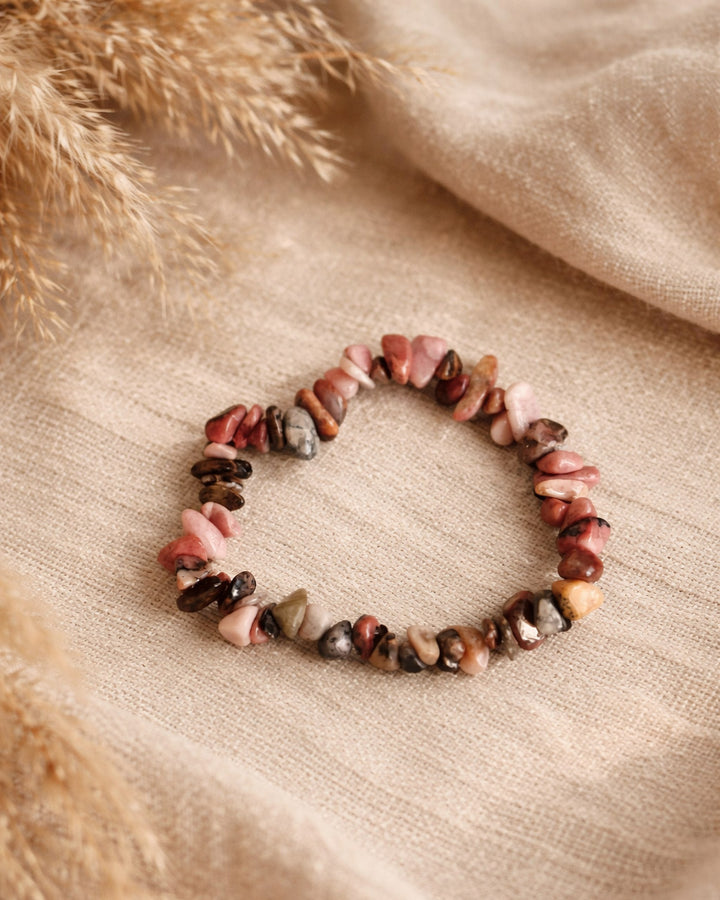 Bracelet Chips Rhodonite