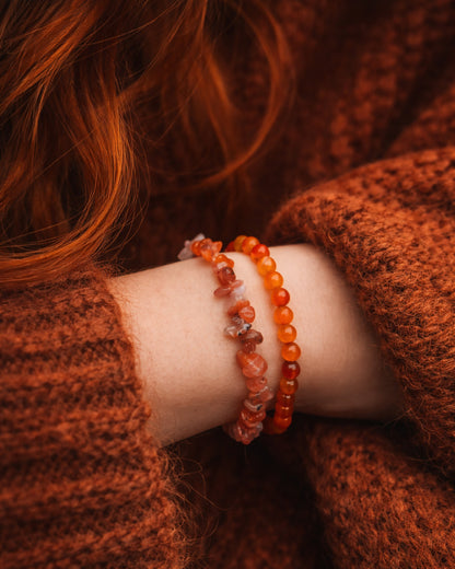 Bracelet Chips Cornaline