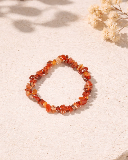 Bracelet Chips Cornaline