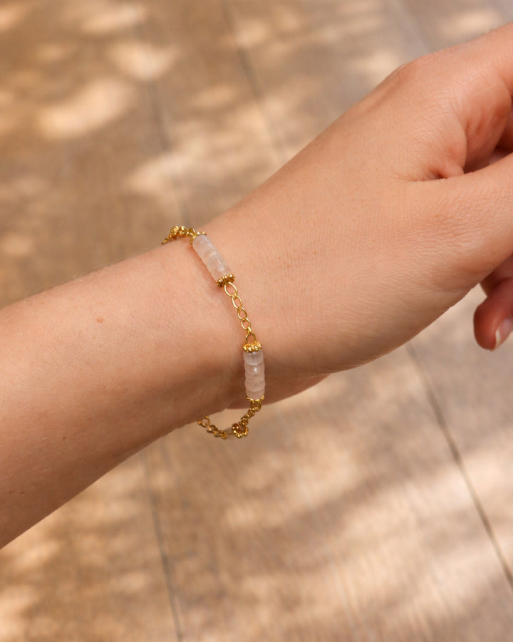 Bracelet Luma Quartz Rose