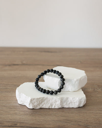 Bracelet Labradorite Noire