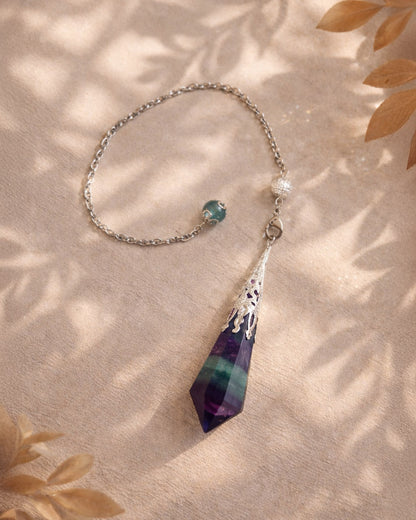 Pendule Nebula Fluorite