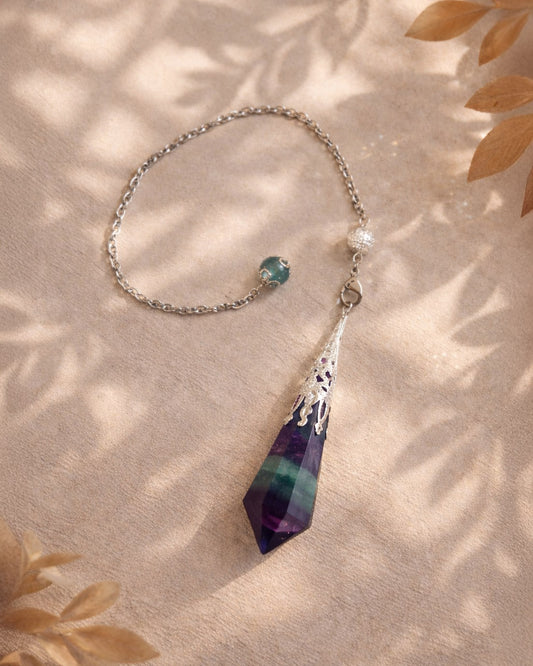 Pendule Nebula Fluorite