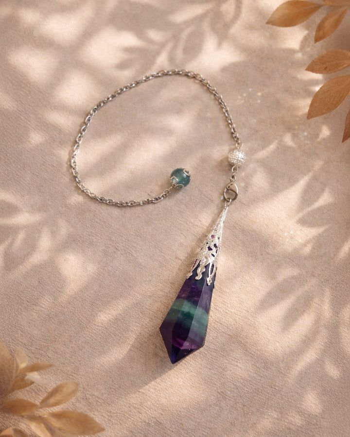 Pendule Nebula Fluorite