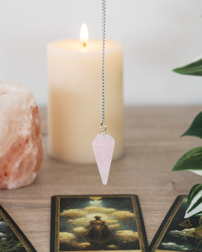 Pendule en Quartz Rose