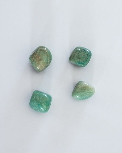 Une pierre roulée Amazonite
