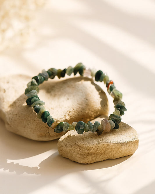 Bracelet Chips Agate Indienne