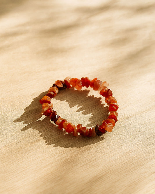 Bracelet Chips en Cornaline