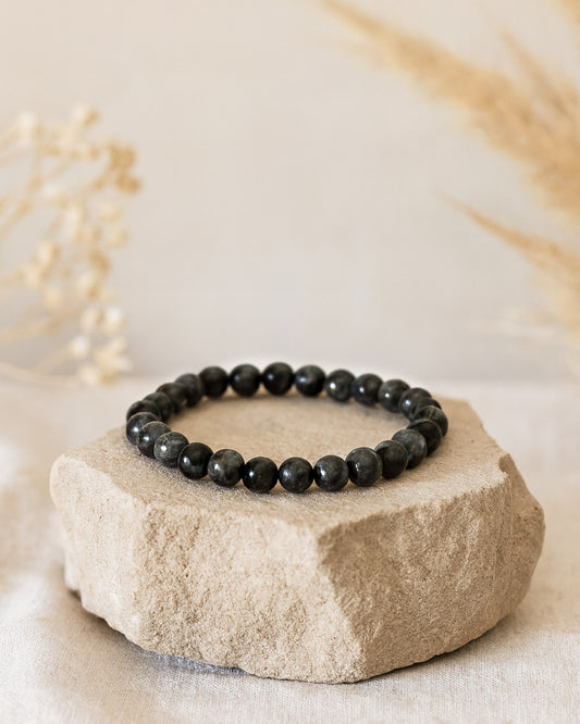 Bracelet Labradorite Noire