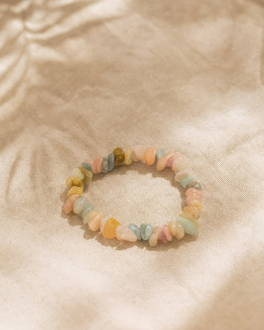 Bracelet Chips en Morganite