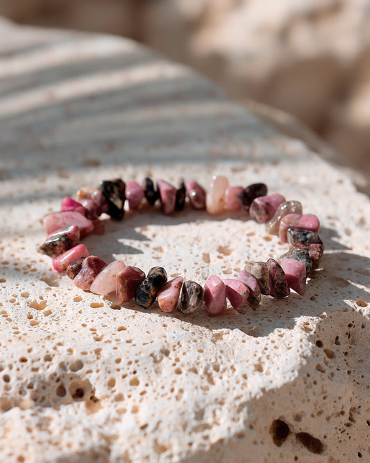 Bracelet Chips en Rhodonite